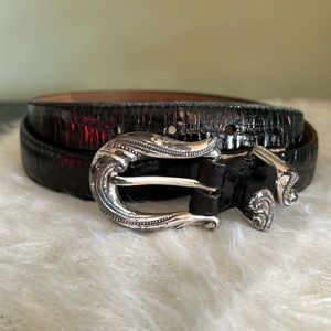 Brighton Alligator Leather Belt